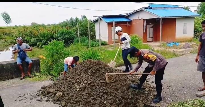 Bupati Nunukan Respon Cepat Memperbaiki Jembatan Ambruk di Lancang
