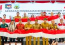 Pemprov Bagikan Bendera Merah Putih, Ajak Masyarakat Semarakkan HUT RI ke-81 