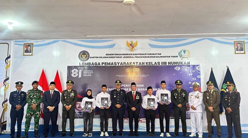 “967 Warga Binaan Lapas Nunukan menerima Remisi HUT ke-81 Kemerdekaan RI, 13 Orang Langsung Bebas”
