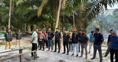 POLRES NUNUKAN BONGKAR ARENA DIDUGA SABUNG AYAM DI BINUSAN