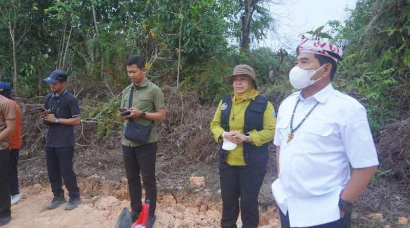 Gubernur Tinjau Penanganan Karhutla di KM 12 Desa Gunung Sari