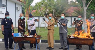 Kejaksaan Negeri Nunukan Laksanakan Kegiatan Pemusnahan Barang Bukti yang Telah Memiliki Kekuatan Hukum Tetap (Inkracht)